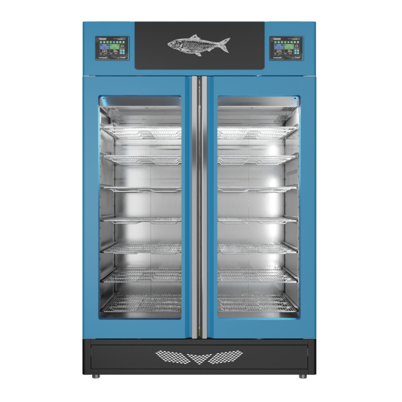 Stagionello® Fish Curing Device Twin 100 + 100 Kg porta a vetro - immagine 2