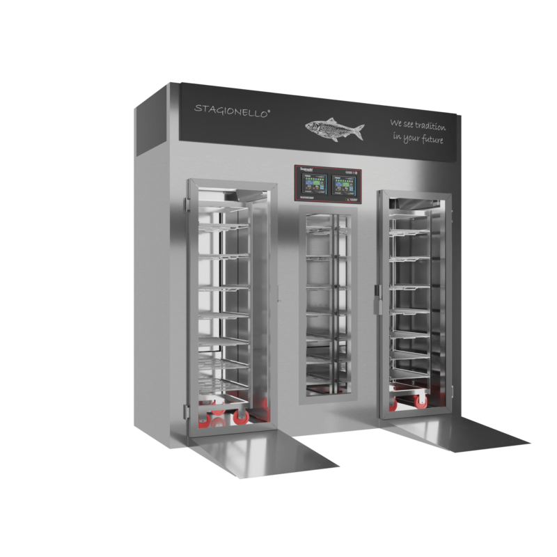 Stagionello® Fish Curing Device 100/300 Kg Walk-in Porta a vetro - immagine 2