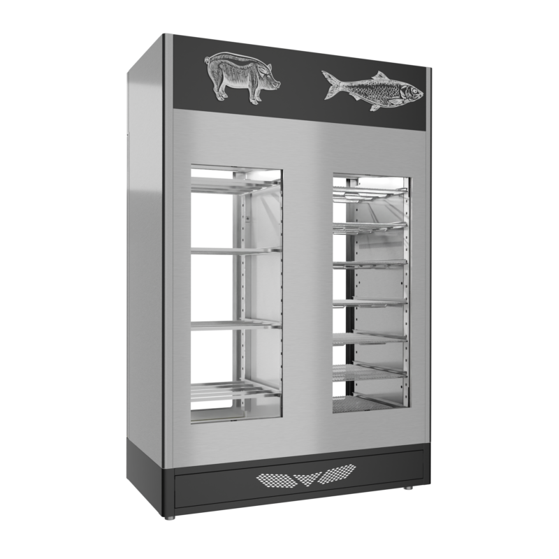 Stagionello® Fish Curing Device Combo 100+100 KG fish/salami due vetri - immagine 12