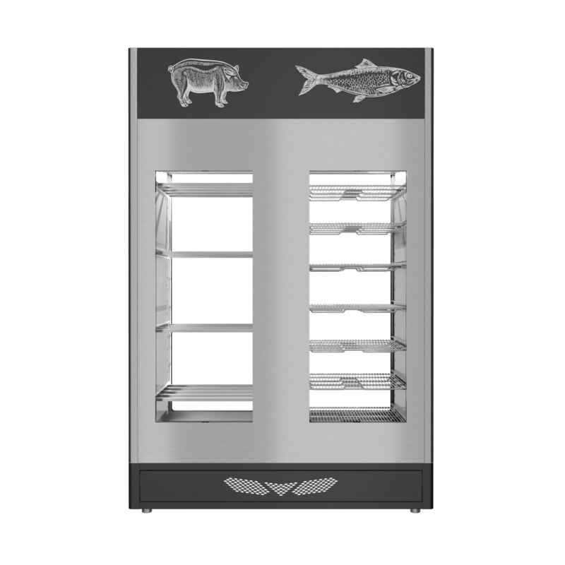 Stagionello® Fish Curing Device Combo 100+100 KG fish/salami due vetri - immagine 10