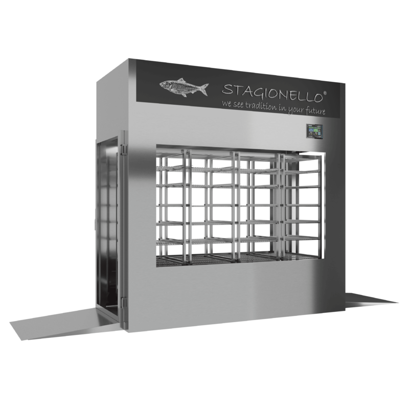 Stagionello® Fish Curing Device 600 Kg Tunnel 2 vetri - immagine 2