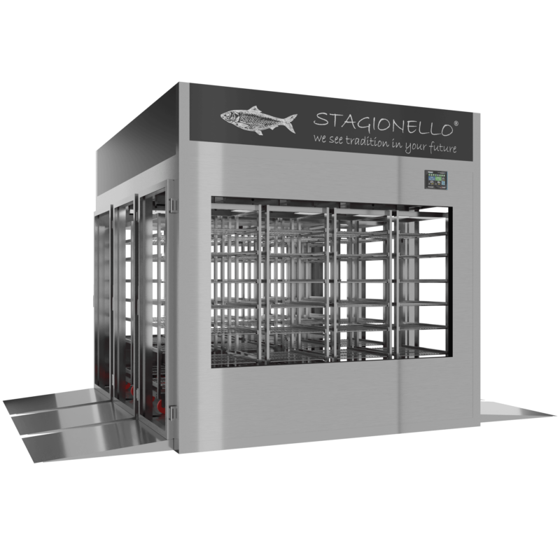 Stagionello® Fish Curing Device 1800 Kg Tunnel 4 vetri - immagine 2