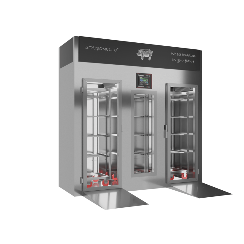 Stagionello® Salami Curing Device 400 Kg Walk-in Porta a vetro - immagine 2