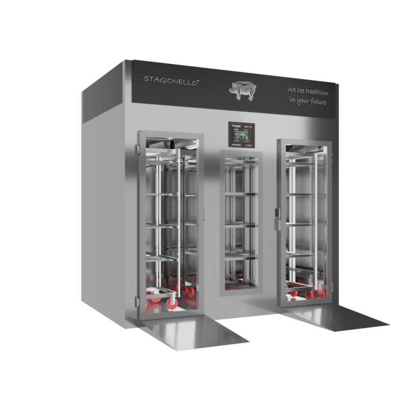 Stagionello® Salami Curing Device 800 Kg Walk-in porta a vetro - immagine 2